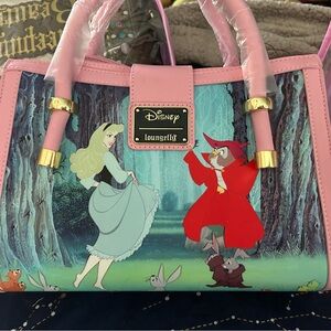 NWT LOUNGEFLY SLEEPING BEAUTY SHOULDER BAG